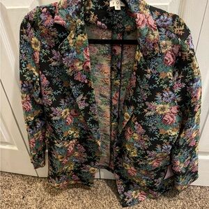 Floral Patterned Blazer
